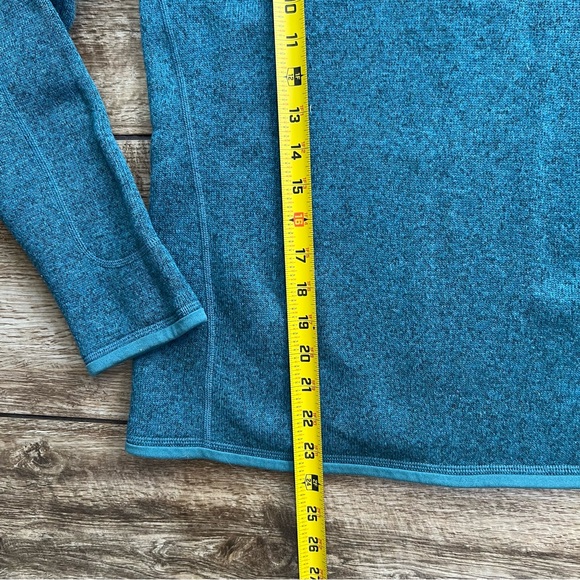 Patagonia Women’s Better Sweater 1/4 Zip Fleece Size Medium Teal - Picture 11 of 12